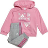 Adidas-Tuta-Bambina-in-cotone-felpato-Rosa-HR5884