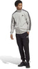 ADIDAS-Tuta-Sportswear-Basic-3-Stripes-Track-Uomo-Grigia-e-Nera