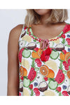 Admas Camicia da Notte per Donna a Spalline 61108 S23 - Passarelli Biancheria