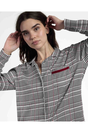 Admas Pigiama da Donna in Caldo Cotone Aperto 63621 2511S34