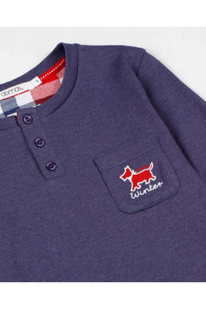 Admas Pigiama da Uomo in Caldo Cotone Winter Scottish 56567 S33 - Passarelli Biancheria