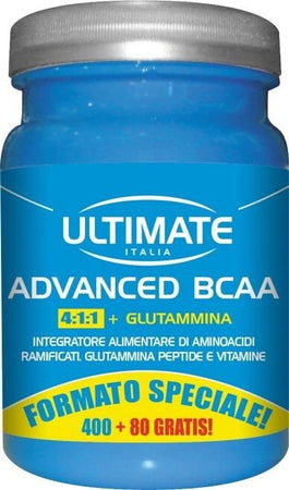 ADVANCED-BCAA-integratore-alimentare-400-+-80-compresse-Ultimate-Italia