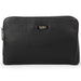 Sei G pochette nera da uomo con lucchetto ID