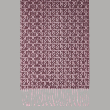 Liu Jo sciarpa rossa con logo monognam 2F5018T0300