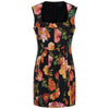 Guess abito a tubino nero fiori Alivia W4RK11 WEFC2 Vestiti Guess