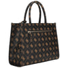 Guess borsa a mano marrone SILIA 4G logo peony HWGP9890220ESL