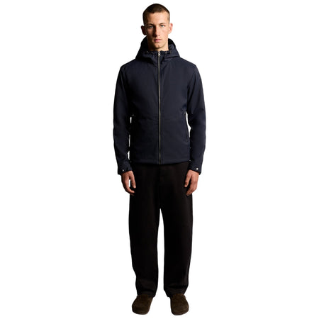 LyLe & Scott giacca softshell blu impermeabile JK2312V Z271