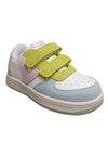 Scarpe sneakers Bambine e ragazze Victoria Tiempo  bianco-rosa-celeste-verde velcro