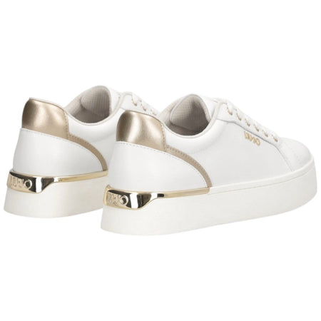 Liu Jo scarpe bianche oro sneakers platform PRETTY