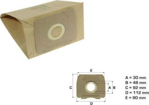AEG  5 SACCHETTI ASPIRAPOLVERE VAMPYRINO S ELECTRONIC SX ELECTRONIC -COLOR - NS 257 Casa e cucina/Aspirapolvere e pulizia di pavimenti e finestre/Accessori per aspirapolvere/Sacchetti per aspirapolvere/Sacchetti per aspirapolvere verticale Rossi Ricambi - Venetico Marina, Commerciovirtuoso.it