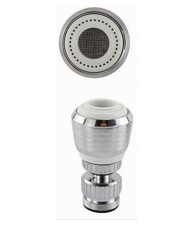 Aeratore Rompigetto Lavello Rubinetto Cucina Cromato Bianco Snodato 2 Getti 69262