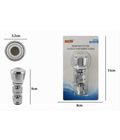 Aeratore Rompigetto Per Lavello Rubinetto Da Cucina Cromato Filtro Snodato 69261