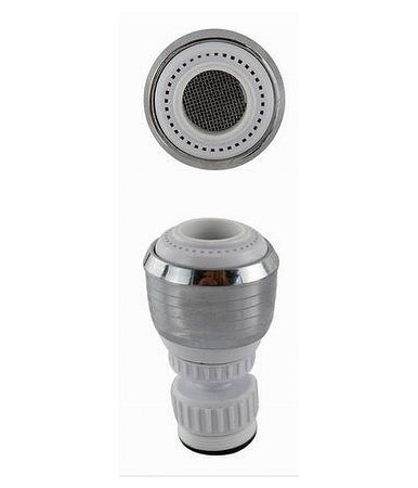 Aeratore Rompigetto Per Rubinetto Lavello Cucina Cromato Bianco Con Snodo 69267