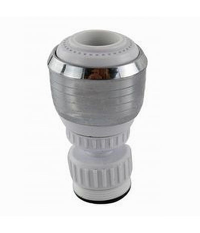 Aeratore Rompigetto Per Rubinetto Lavello Cucina Cromato Bianco Con Snodo 69267