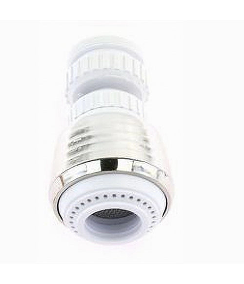 Aeratore Rompigetto Per Rubinetto Lavello Cucina Cromato Bianco Snodato 87164