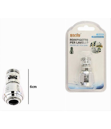 Aeratore Rompigetto Per Rubinetto Lavello Cucina Cromato Snodato 6 Cm 87165