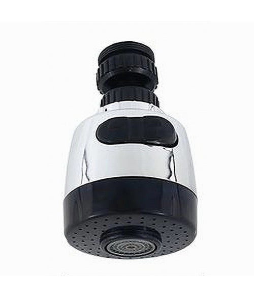 Aeratore Rompigetto Rubinetto Cucina Girevole Antispruzzo Getti Nero Cromo 87308