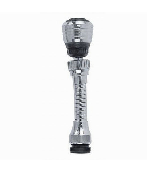 Aeratore Rompigetto Rubinetto Da Cucina Cromato Nero Snodato 2 Getti Acqua 69258
