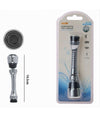 Aeratore Rompigetto Rubinetto Da Cucina Cromato Nero Snodato 2 Getti Acqua 69258