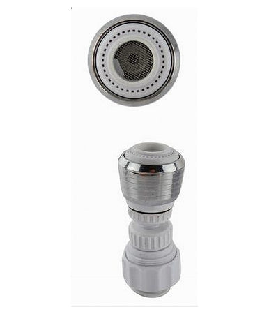 Aeratore Rompigetto Rubinetto Lavello Cucina Cromato Filtro Snodato Bianco 69263