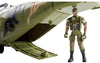 Aereo Militare Giocattolo Bambini Gigante con Luci Suoni e Soldatini 60x55cm