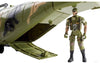 Aereo Militare Giocattolo Bambini Gigante con Luci Suoni e Soldatini 60x55cm