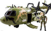 Aereo Militare Giocattolo Bambini Gigante con Luci Suoni e Soldatini 60x55cm