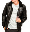 Giubbotto in pelle uomo  - Aeronautica Militare - pelle nero