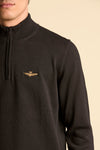 Aeronautica Militare Maglia uomo in cotone mezza zip