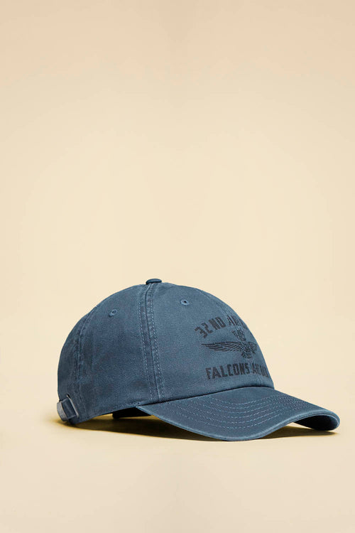 Cappello Uomo Aeronautica Militare blu ardesia baseball cotone regolabile