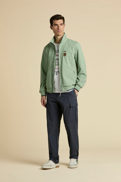 Pantalone Uomo Cargo Aeronautica Militare blu navy tessuto tecnico stretch