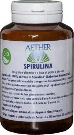 Aether-Spirulina-100%-Pura-Organica-Biologica-300-Compresse-Da-500-Mg