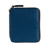 COMME DES GARCONS WALLET Brick Full Zip Around Wallet in Blue da donna