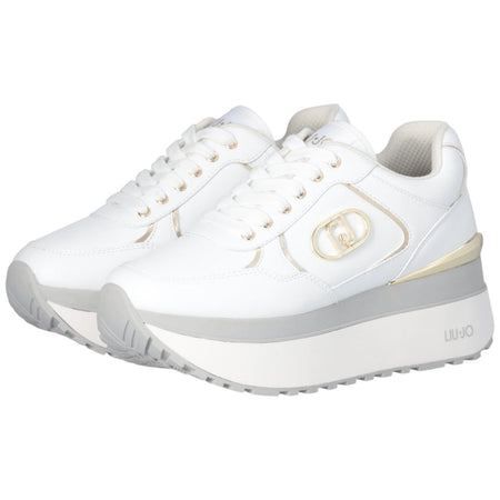 Liu Jo sneakers bianche super platform MAXI WONDER PLUS