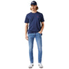 Wrangler t-shirt blu logo piccolo 112350434