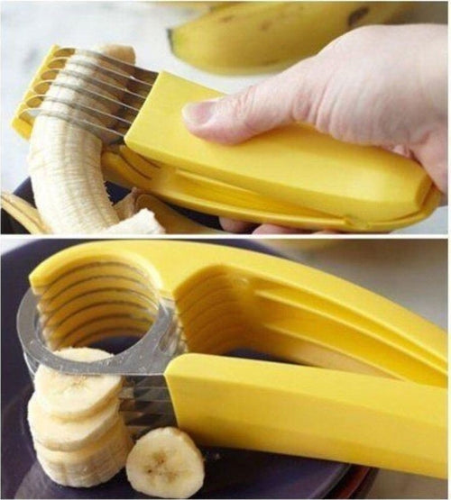 AFFETTA BANANA SLICER 6 LAME TAGLIA FRUTTA MACEDONIA DECORAZIONE TORTE Casa e cucina/Utensili da cucina/Affettaverdure e mandolini da cucina Trade Shop italia - Napoli, Commerciovirtuoso.it