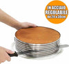 AFFETTATORTE TAGLIA AFFETTA TORTA REGOLABILE DA 24 30 CM STAMPO ANELLO ACCIAIO Casa e cucina/Teglie da forno e accessori per pasticceria/Accessori e utensili per pasticceria/Anelli per torte Trade Shop italia - Napoli, Commerciovirtuoso.it