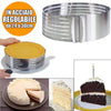Affettatorte-Taglia-Affetta-Torta-Regolabile-Da-24-30-Cm-Stampo-Anello-Acciaio