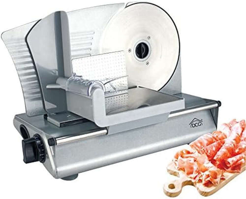 Affettatrice Professionale Lama 22cm In Acciaio 150W Grigio Affetta Salumi DCG