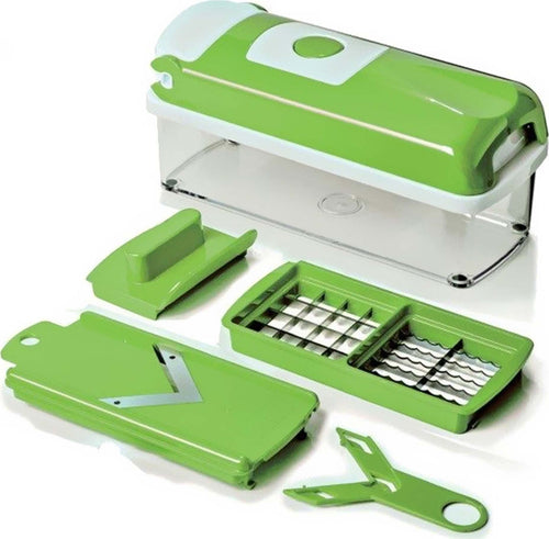 AFFETTATUTTO FRUTTA VERDURA TAGLIA TRITA SMINUZZA AFFETTA TUTTO CON ACCESSORI Casa e cucina/Utensili da cucina/Affettaverdure e mandolini da cucina Trade Shop italia - Napoli, Commerciovirtuoso.it