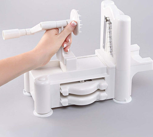 Affettaverdure Tagliaverdure Spirale Manuale 3 Lame Inox Affetta Verdure Frutta Casa e cucina/Utensili da cucina/Affettaverdure e mandolini da cucina Trade Shop italia - Napoli, Commerciovirtuoso.it