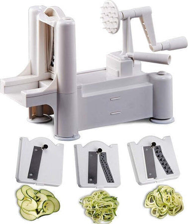 Affettaverdure Tagliaverdure Spirale Manuale 3 Lame Inox Affetta Verdure Frutta Casa e cucina/Utensili da cucina/Affettaverdure e mandolini da cucina Trade Shop italia - Napoli, Commerciovirtuoso.it