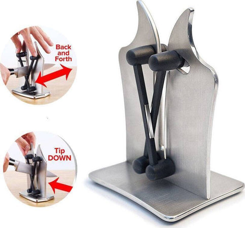 AFFILA COLTELLI ACCIAIO AFFILATURA CUCINA UTENSILE AFFILATORE COLTELLO FORBICI Casa e cucina/Utensili da cucina/Affilacoltelli/Affilacoltelli manuali Trade Shop italia - Napoli, Commerciovirtuoso.it
