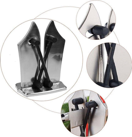 AFFILA COLTELLI ACCIAIO AFFILATURA CUCINA UTENSILE AFFILATORE COLTELLO FORBICI Casa e cucina/Utensili da cucina/Affilacoltelli/Affilacoltelli manuali Trade Shop italia - Napoli, Commerciovirtuoso.it