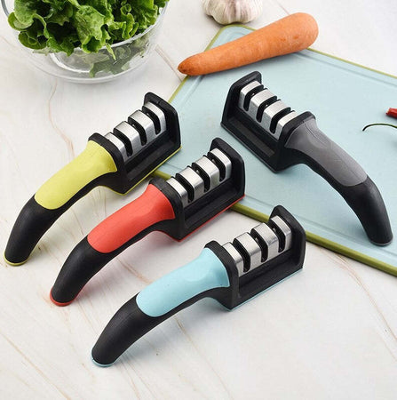 Affilacoltelli In Plastica E Acciaio Inox Per Affilare Lame Forbici E Coltelli Utensili Cucina Trade Shop italia - Napoli, Commerciovirtuoso.it