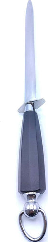 Affilatoio per coltelli da macellaio in acciaio con cerchio per appendere Casa e cucina/Utensili da cucina/Affilacoltelli/Affilacoltelli manuali La Zappa - Altamura, Commerciovirtuoso.it