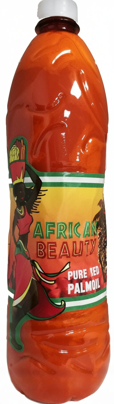 AFRICAN BEAUTY PURE RED PAML OIL ECUADOR OLIO DI PALMA PURO ROSSO 1 LITRO