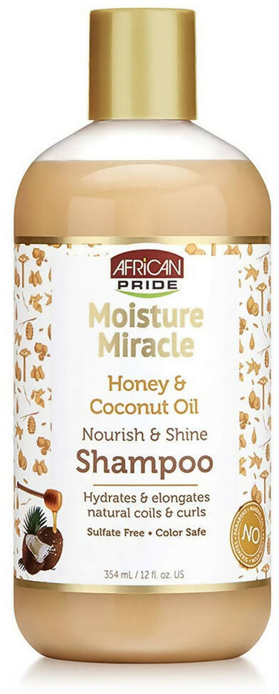 African Pride Moisture Miracle Shampoo Delicato per Capelli Crespi E Secchi 354 Ml