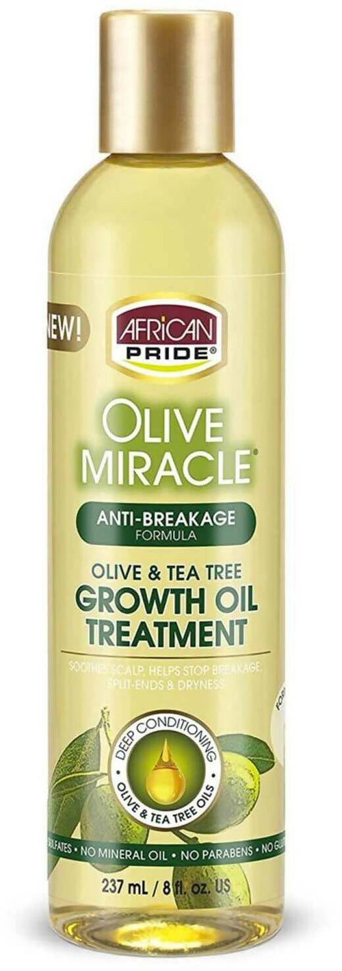 African Pride Olive Miracle Growth Oil 227g Olio Rinforzante Per La Crescita Dei Capelli