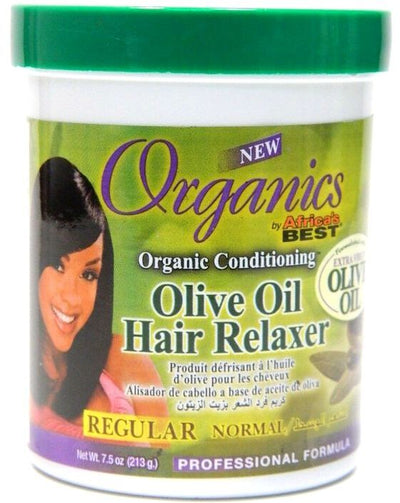 Africa's Best Organic Cream Relaxer Super 219ml per Rilassants Balsamo Capelli All'olio D'oliva